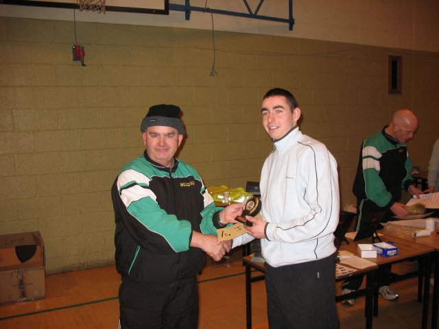 Adrian Healy Winning Junior Men's Prize