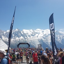 Finish of marathon du mont blanc 2018