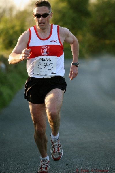 Robert Staunton of GCH burns up the road in Craughwell last week