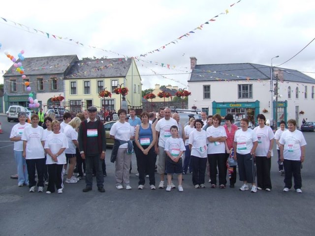 Walkers At The Start in Kildysart