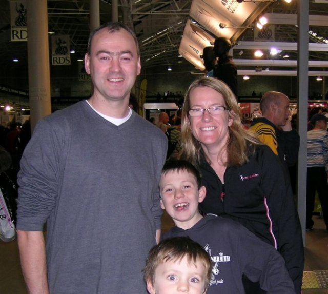 Maeve, Frank and Family at the Expo in 2007