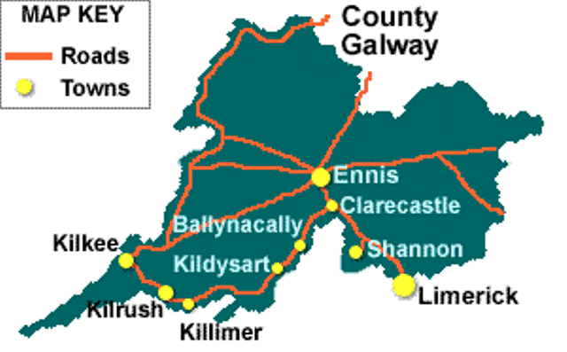 Kildysart Map