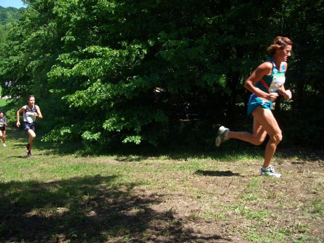 Mags Greenan running the cross-country relay