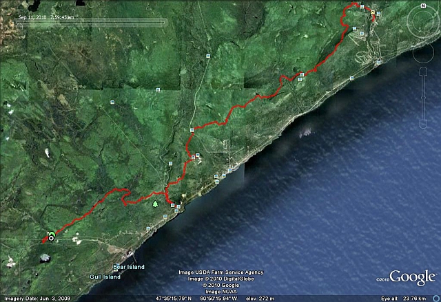 Moose Mountain Marathon Map