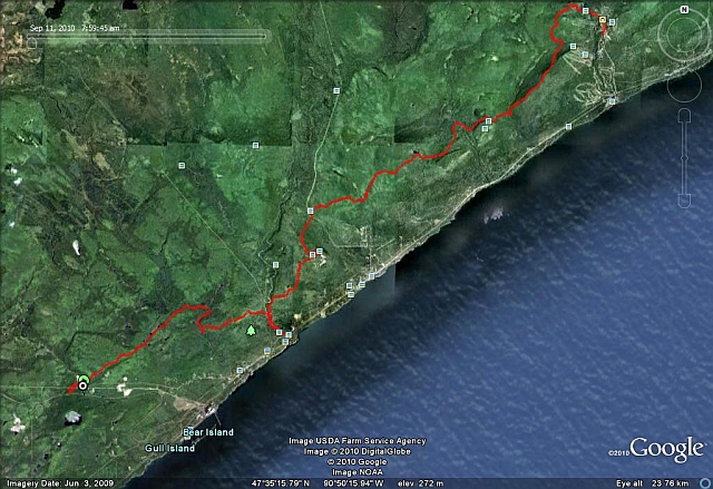 Moose Mountain Marathon Map