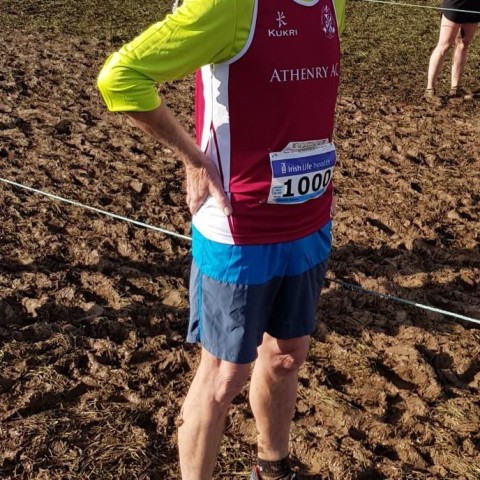 Martin Keane after the 2018 Masters Cross Country...