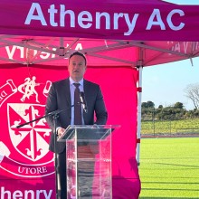 Leo Varadkar speaking in Moanbaun