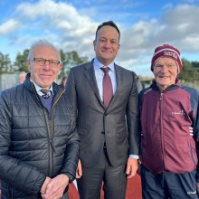 Leo with Martin Keane and Peadar Nugent