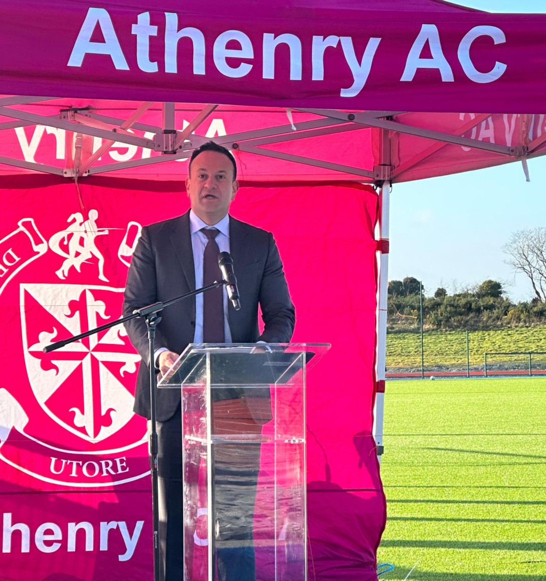 Leo Varadkar speaking in Moanbaun