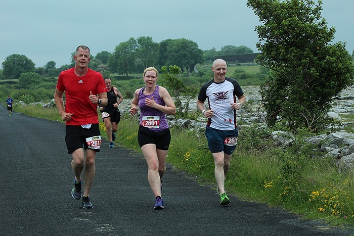 Caroline Freeney running Kinvara marathon 2018